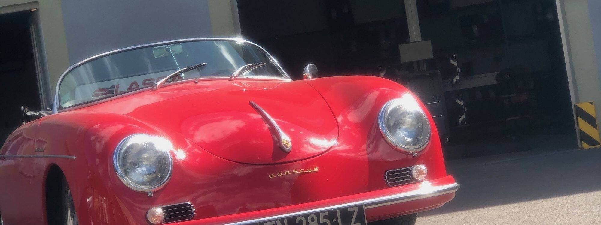 Géométrie complète sur une Porsche au Garage Fastires à Colmar près d&#8217;Horbourg -Wihr Kingersheim